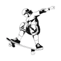 Skater 1026 szablon malarski