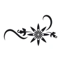 Szablon malarski kwiatowy ornament 21sm29