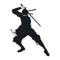 Szablon malarski ninja wojownik 21sm01