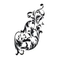 Szablon malarski dekoracja floral 20sm66