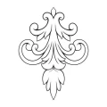 Szablon malarski dekoracja floral 20sm68