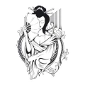 Szablon malarski geisha 20sm54