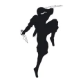 Szablon malarski ninja wojownik 20sm98