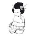 Szablon malarski geisha 20sm57