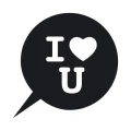 Szablon malarski dymek i love u 16sm55
