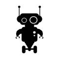 Szablon dla dzieci robocik na ścianę 18sm47