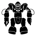 Szablon malarski dla dzieci robot 18sm41