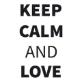 Keep calm and love szablon do malowania 19sm47