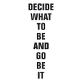 Szablon malarski decide what to be an go be it 19sm51