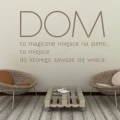 Szablon ścienny dom to magiczne miejsce 19sm43