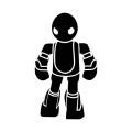 Szablon ścienny malarski robocik 18sm49
