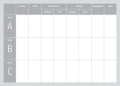 Tablica suchościeralna kanban lean 094