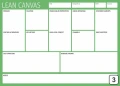 Tablica suchościeralna lean canvas 098