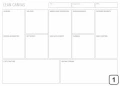 Tablica suchościeralna lean canvas 100