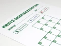 Krzyż bezpieczeństwa tablica suchościeralna lean 079