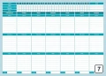 Planer fitness tablica suchościeralna 258