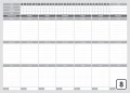 Planer fitness tablica suchościeralna 258