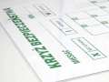 Krzyż bezpieczeństwa tablica suchościeralna lean 079