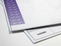 Tablica suchościeralna lean planer tygodniowy z godzinami 054