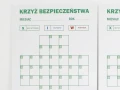 Krzyż bezpieczeństwa tablica suchościeralna lean 079