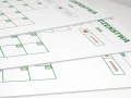 Krzyż bezpieczeństwa tablica suchościeralna lean 079