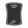 Naklejka samoprzylepna tablicowa kredowa coffee menu 2tk53