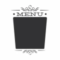 Naklejka samoprzylepna tablicowa kredowa menu 2tk54