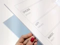 Tablica suchościeralna kalendarz roczny uniwersalny 270