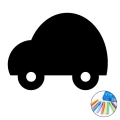 Naklejka samoprzylepna tablicowa kredowa auto 2tk24
