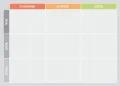 Tablica suchościeralna lean 138 - kanban board