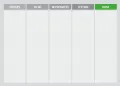Tablica suchościeralna lean 141 - scrum task board