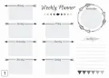 Tablica suchościeralna 405 weekly planner
