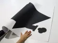 Naklejka samoprzylepna tablicowa domek kotek 2tk14