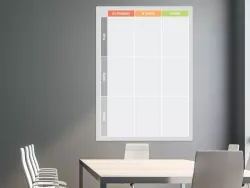 Tablica suchościeralna kanban lean 096