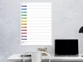 Tablica suchościeralna lean planer roczny 042
