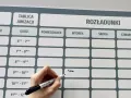 Tablica suchościeralna, podłoże PCV