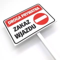 Słupek aluminiowy do tabliczek