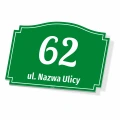 Tabliczka na dom adresowa, ulica, numer domu, posesji