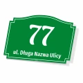 Tabliczka na dom adresowa, ulica, numer domu, posesji
