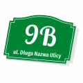 Tabliczka na dom adresowa, ulica, numer domu, posesji