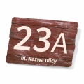 Tabliczka na dom, posesję, z numerem