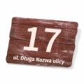 Tabliczka na dom, posesję, z numerem
