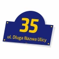 Tabliczka na dom z adresem, numerem