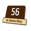 Tabliczka na dom: adres numer domu, budynku