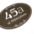 Tabliczka na dom, adresowa: numer, ulica
