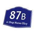 Tabliczka na dom lub ogrodzenie, z numerem, adresem