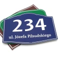 Tabliczka na dom lub ogrodzenie, z numerem, adresem