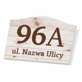 Tabliczka na dom: numer posesji, ulica
