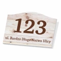 Tabliczka na dom: numer posesji, ulica