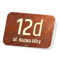 Tabliczka na dom, ogrodzenie z adresem, numerem posesji